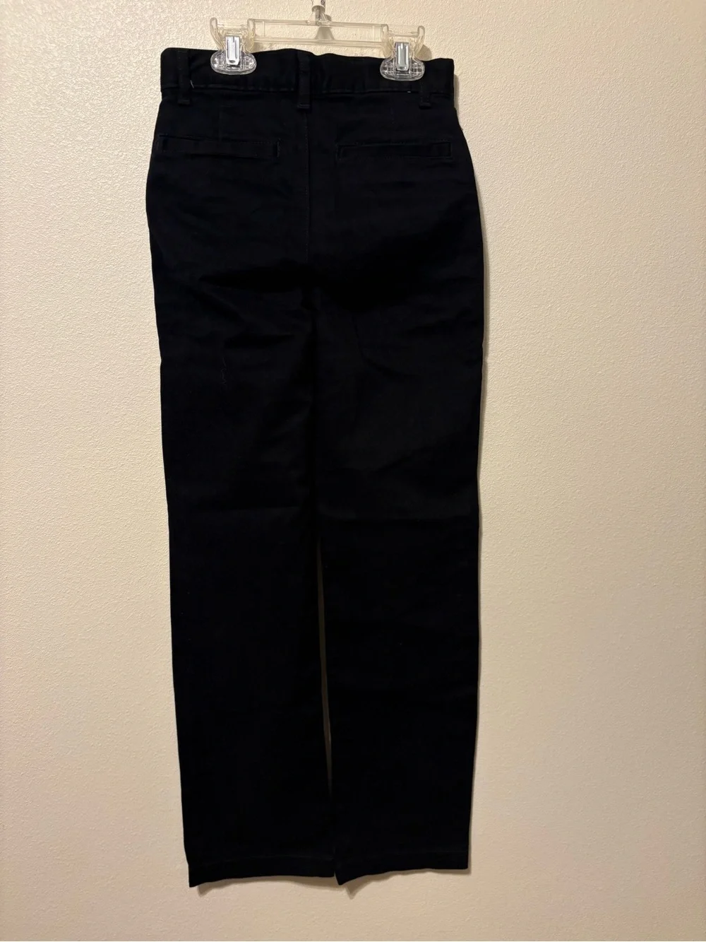 Kids Black Straight-Leg Pants